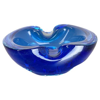 Light Blue Murano Glass Bowl or Ashtray, Italy, 1970s-QZ-1448600