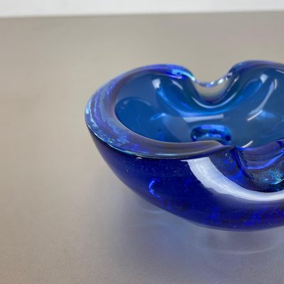 Light Blue Murano Glass Bowl or Ashtray, Italy, 1970s-QZ-1448600