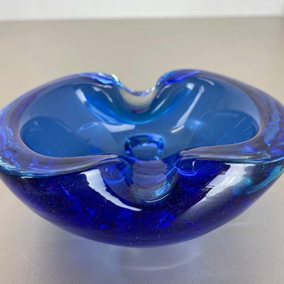 Light Blue Murano Glass Bowl or Ashtray, Italy, 1970s-QZ-1448600