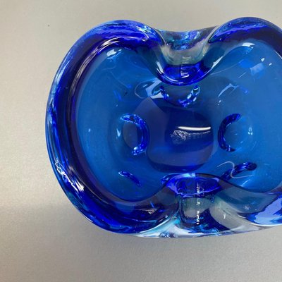 Light Blue Murano Glass Bowl or Ashtray, Italy, 1970s-QZ-1448600