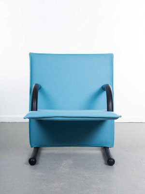 Light Blue T-Line Armchair attributed to Burkhard Vogtherr for Arflex, 1980s-PX-2040787