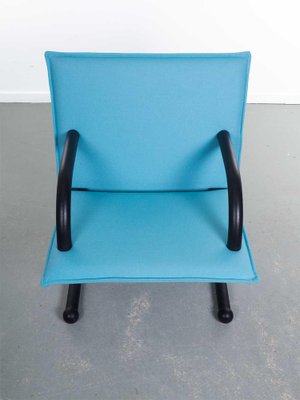 Light Blue T-Line Armchair attributed to Burkhard Vogtherr for Arflex, 1980s-PX-2040787