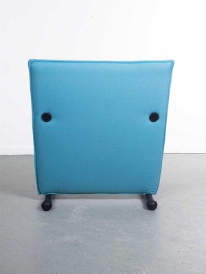 Light Blue T-Line Armchair attributed to Burkhard Vogtherr for Arflex, 1980s-PX-2040787