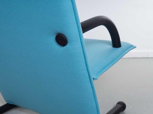 Light Blue T-Line Armchair attributed to Burkhard Vogtherr for Arflex, 1980s-PX-2040787