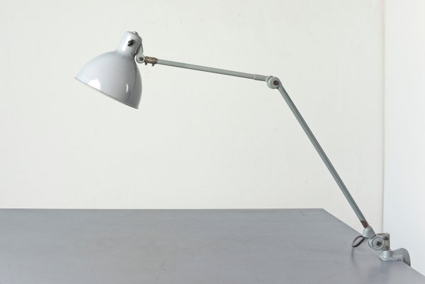 Light Grey Clamp Lamp from B.A.G. Turgi, 1930s-LOB-864844