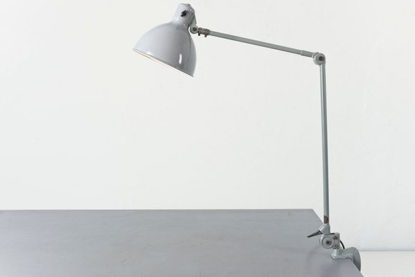 Light Grey Clamp Lamp from B.A.G. Turgi, 1930s-LOB-864844