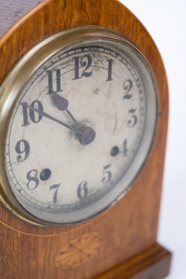 Light Mahogany Marquetry Carmine Clock, 1920s-UY-1427394