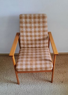 Light Wood Armchair, 1970s-HOI-836819