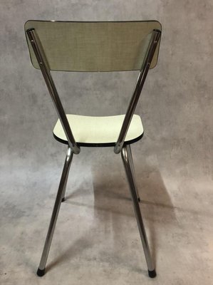 Light Yellow Resopal Side Chairs, 1950s, Set of 4-SDV-729368