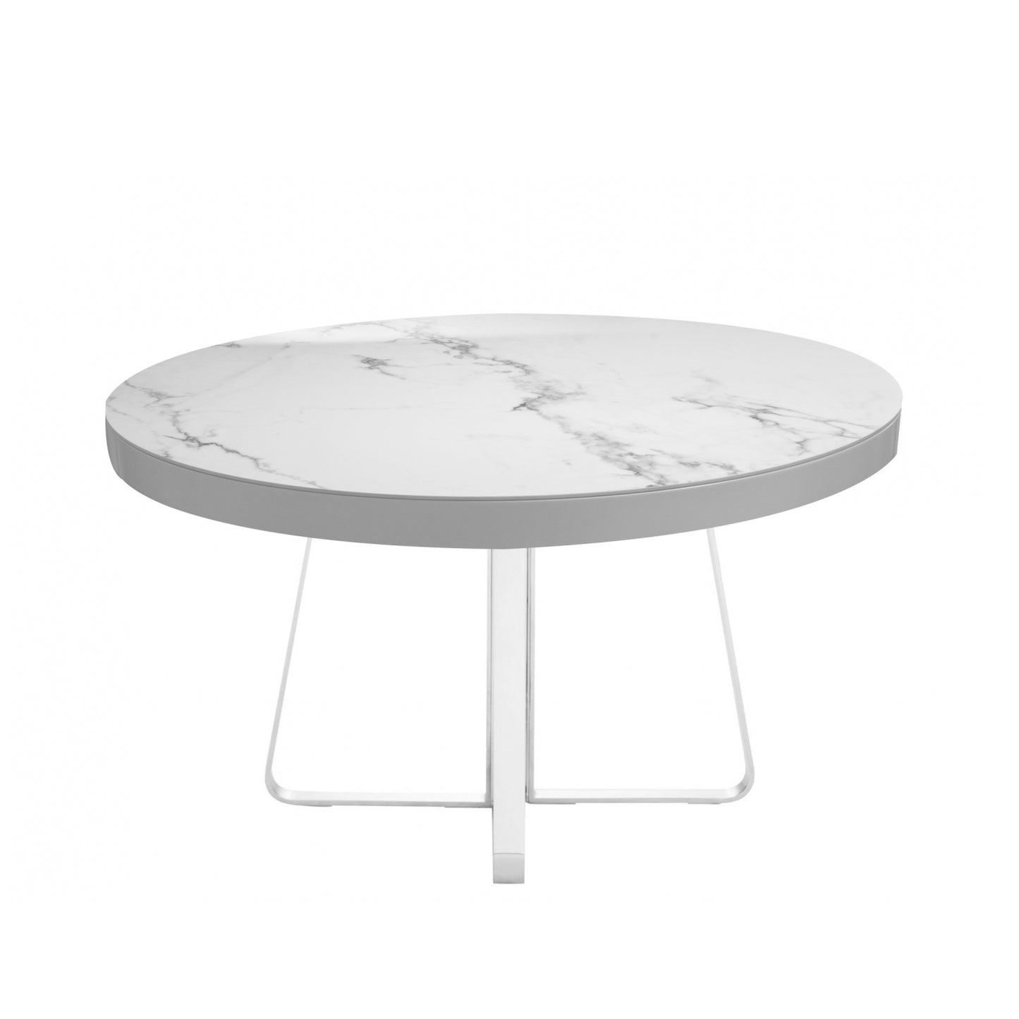 AVA - Extending round porcelain stoneware dining table by Ligne Roset