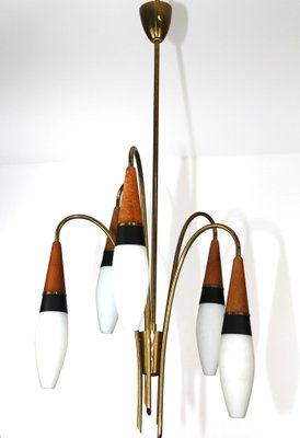 Lily of the Valley Chandelier from Rupert Nikoll, 1950s-ZWH-1176713