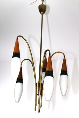 Lily of the Valley Chandelier from Rupert Nikoll, 1950s-ZWH-1176713