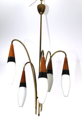 Lily of the Valley Chandelier from Rupert Nikoll, 1950s-ZWH-1176713