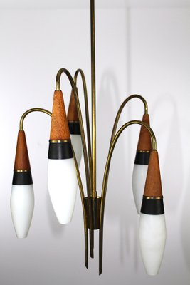 Lily of the Valley Chandelier from Rupert Nikoll, 1950s-ZWH-1176713