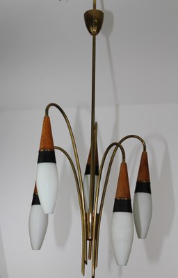 Lily of the Valley Chandelier from Rupert Nikoll, 1950s-ZWH-1176713