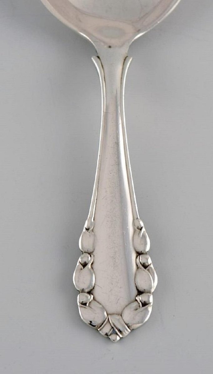 Lily of the Valley Jam Spoon in Sterling Silver from Georg Jensen