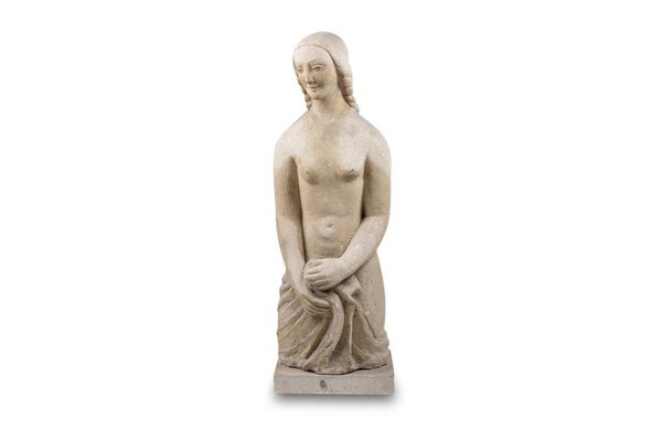 Limestone Sculpture Representing Marie Madeleine, 1940s-CEJ-1821453