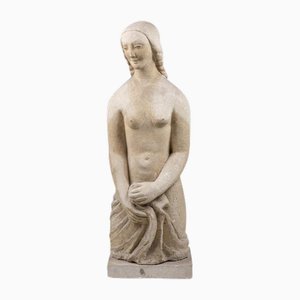 Limestone Sculpture Representing Marie Madeleine, 1940s-CEJ-1821453