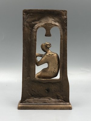 Limited Bronze Figure of Lute Player by Gyarmathy János, 1960s-XOP-2035029