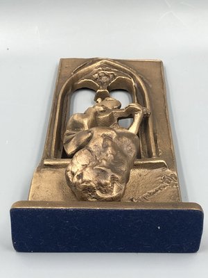 Limited Bronze Figure of Lute Player by Gyarmathy János, 1960s-XOP-2035029