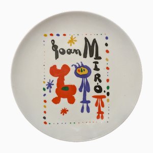 Limited Edition Porcelain Plate after Joan Miro, 1997-NRC-1820962