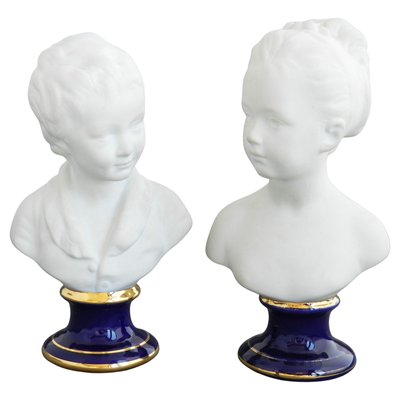 Limoges Busts Parian Ware, Set of 2-ARU-2016825