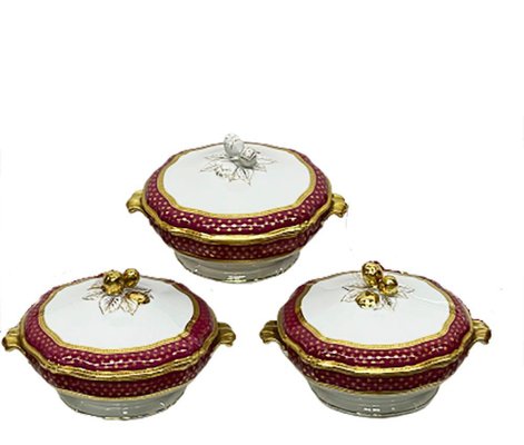 Limoges Dinner Service in Polished Gilding with Agate from Raynaud & Co., Set of 199-UCH-1224268