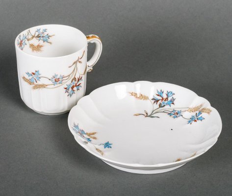 Limoges Porcelain Tea and Coffee Service, Set of 6-WFS-1704891