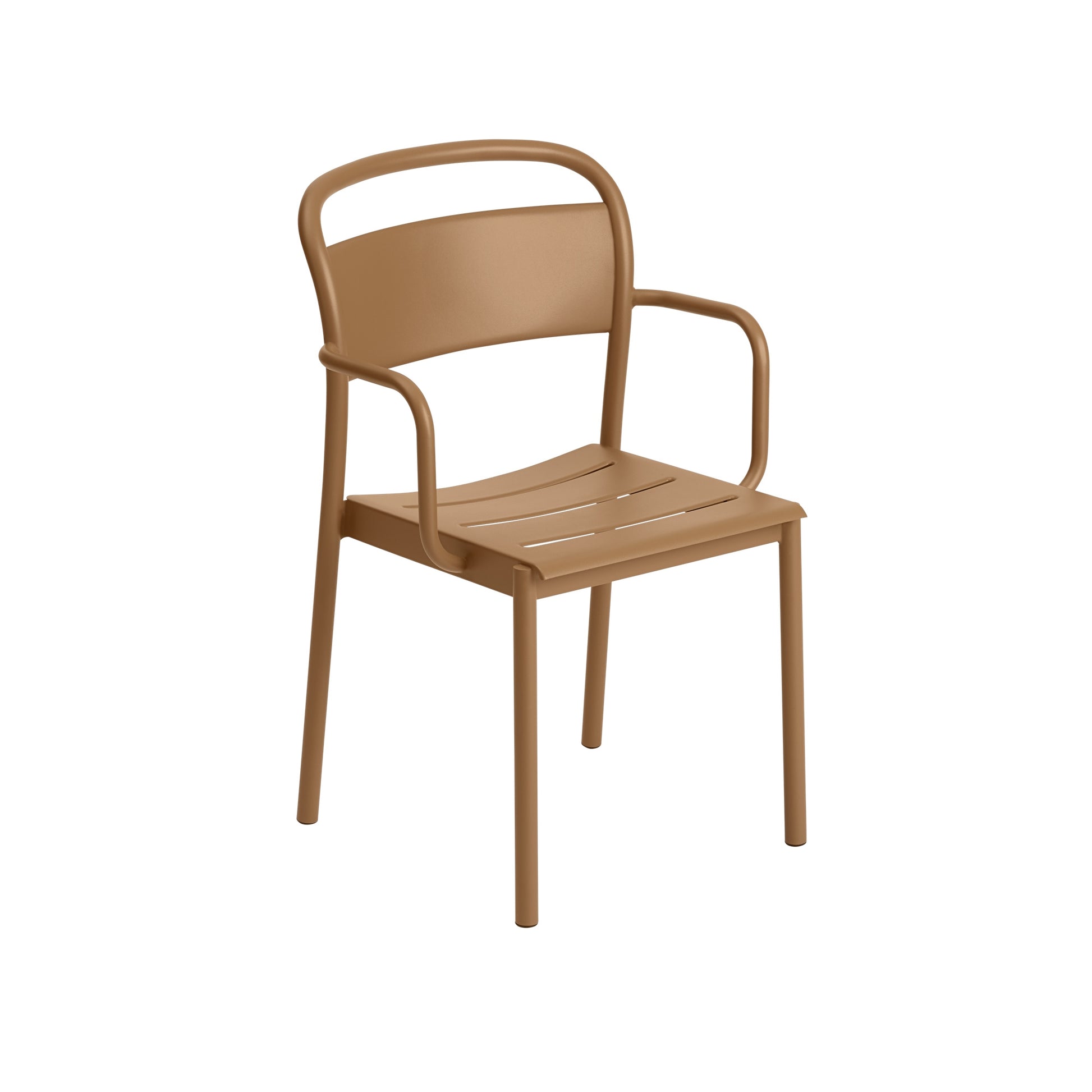 Linear Steel Dining Chair w. Armrest by Muuto #Burnt Orange