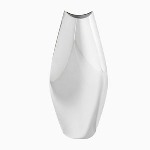 Linen Motor Vase in Silver Metal by Lino Sabattini, 1970s-FWM-1313265