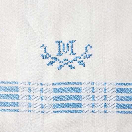 Linen Towels with Embroidery, 1890s, Set of 12