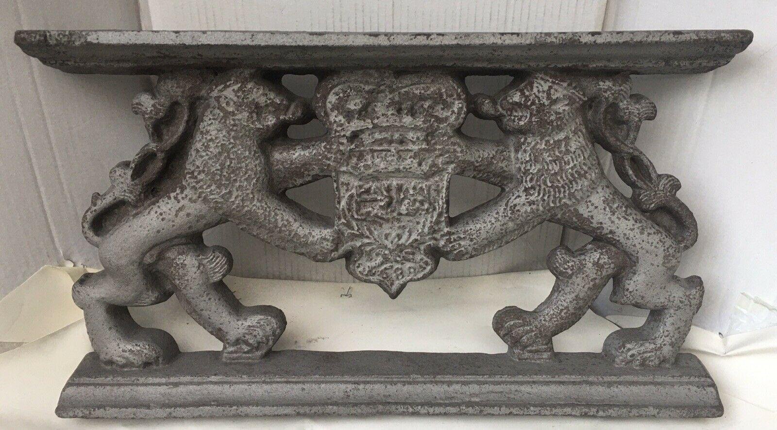 Lion Cast Iron Fireplace Base Support, 1688