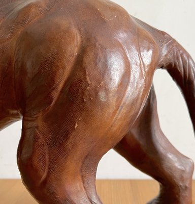 Lion Figure in Leather, 1960s-AAR-1339004