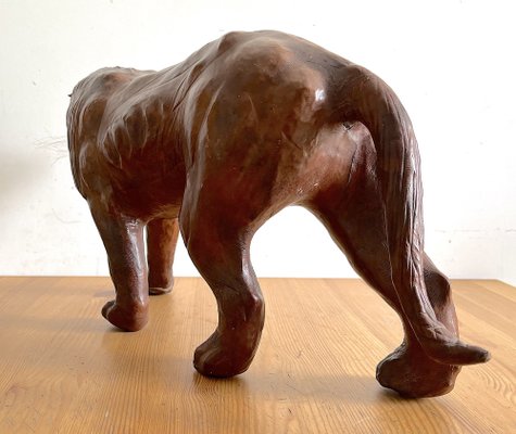 Lion Figure in Leather, 1960s-AAR-1339004