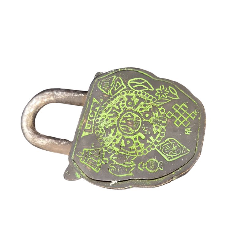 Lions Brass Metal Padlock