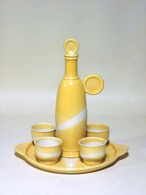 Liqueur Set by Franco Bucci for Laboratorio Pesaro, 1970s, Set of 6-GKB-560917