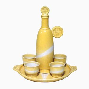 Liqueur Set by Franco Bucci for Laboratorio Pesaro, 1970s, Set of 6-GKB-560917