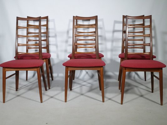 Lis Dining Chairs in Teak by Niels Koefoed for Hornslet Møbelfabrik, 1960, Set of 6-LVS-1749447