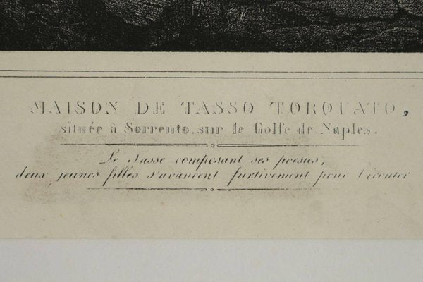 Lithograph Engraving of House de Tasso Torquato-WFS-744833