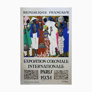 Lithographic Poster by De La Nézière, 1931, Paris Colonial Exhibition-YXM-896875