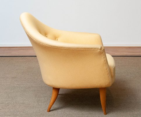 Little Adam Easy Chair in Yellow by Kerstin Hörlin-Holmquist for the Nordic Company