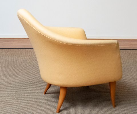 Little Adam Easy Chair in Yellow by Kerstin Hörlin-Holmquist for the Nordic Company-JE-1351958