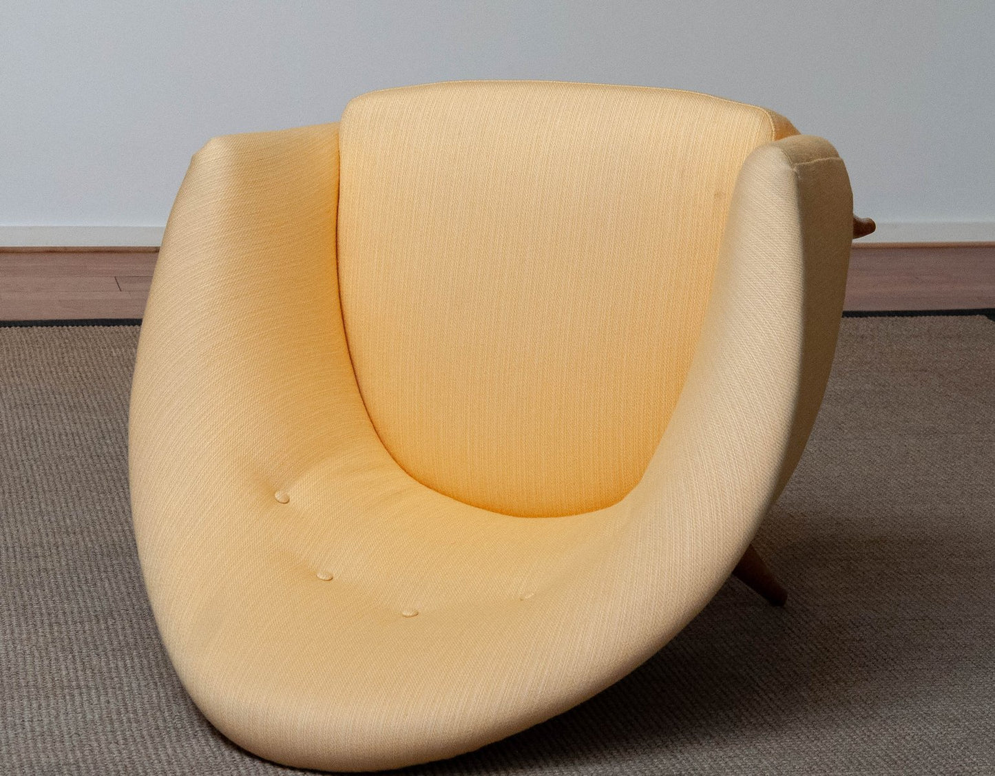 Little Adam Easy Chair in Yellow by Kerstin Hörlin-Holmquist for the Nordic Company