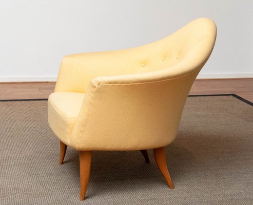 Little Adam Easy Chair in Yellow by Kerstin Hörlin-Holmquist for the Nordic Company