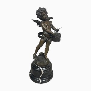 Little Angel Drum, Hippolyte Francois Moreau, Bronze-SDV-958197