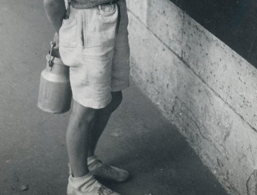 Little Boy With Milkcan in Paris, France, 1950s, Silver Gelatine Print-DYV-1189260