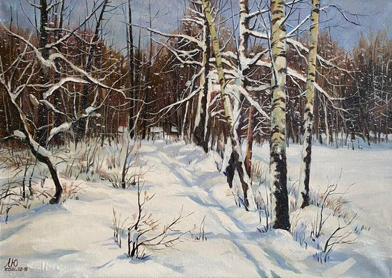 Liu Ziyu, Forest After Snow, 2021, Oil on Canvas-CHG-2030576