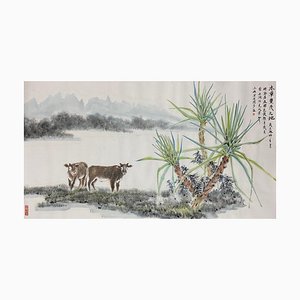 Liu Ziyu, Lakeside Scenery, 2023, Ink on Paper-CHG-2030588