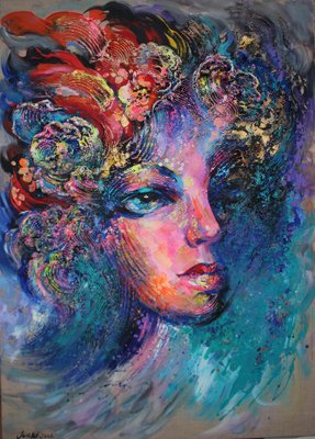 Liubov Juravliova, Fantasie, 2023, Acrylic on Canvas-CHG-2030748