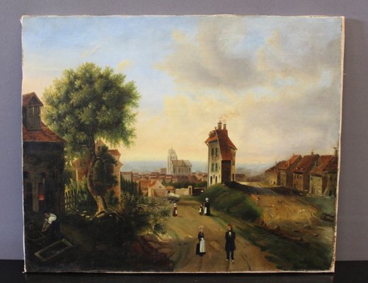 Lively Village Painting, 1846, Oil on Canvas-BCR-1299795